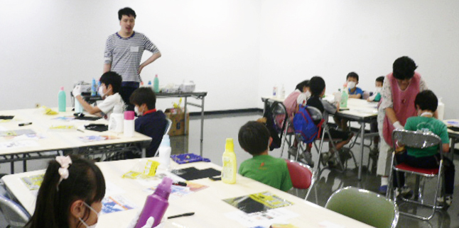 前回のオープンシアター2013 ギャラリーワークショップの様子