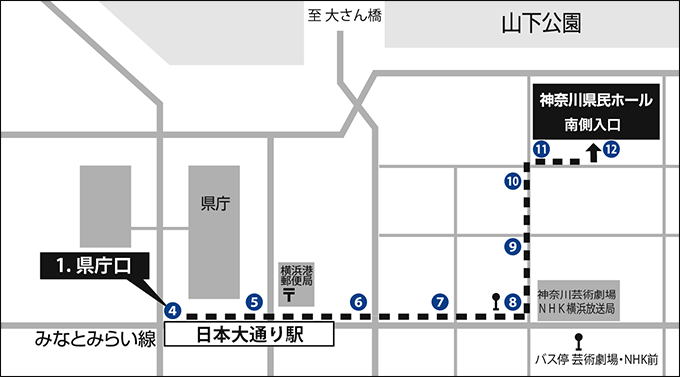 車椅子でのご来場案内地図